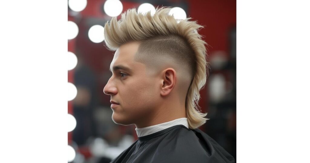 Burst Fade Mullet