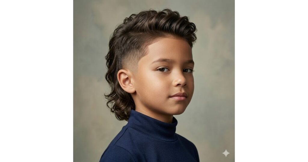 Burst Fade Mullet Kids