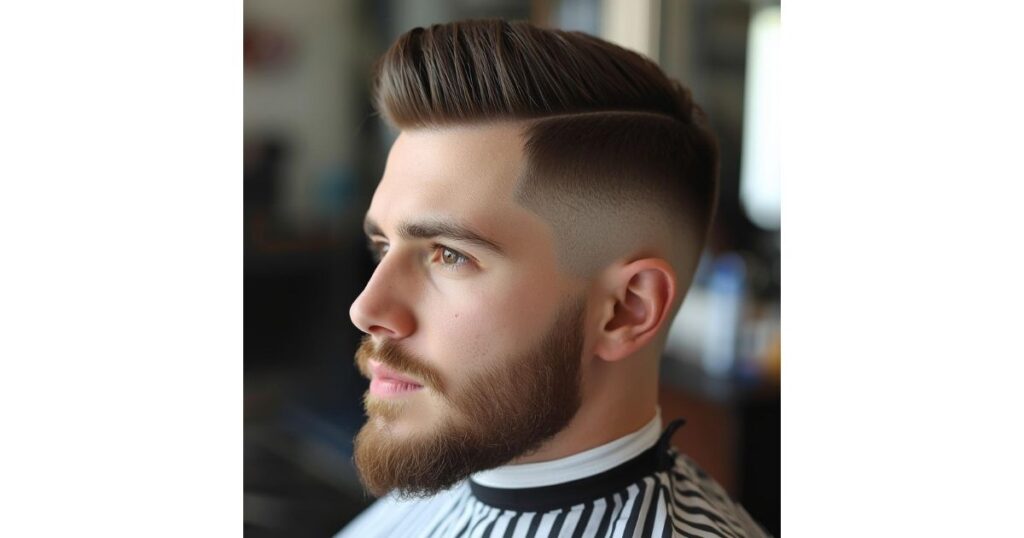 Burst Fade with Beard