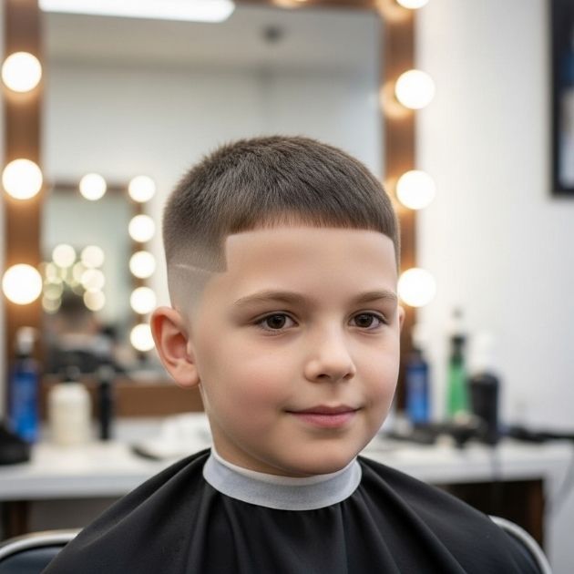 Buzz Cut Fade Haircut For Kids