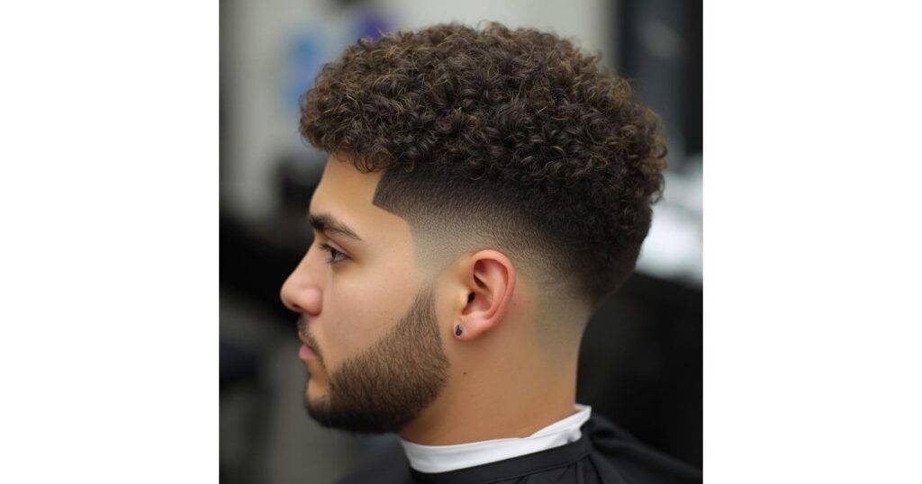 Curly Burst Fade 