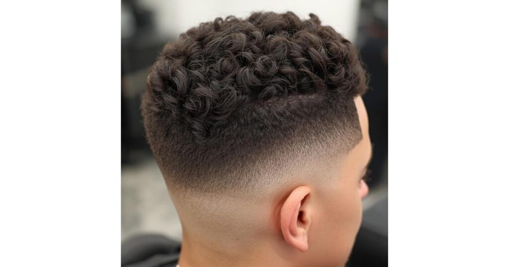Curly Burst Fade