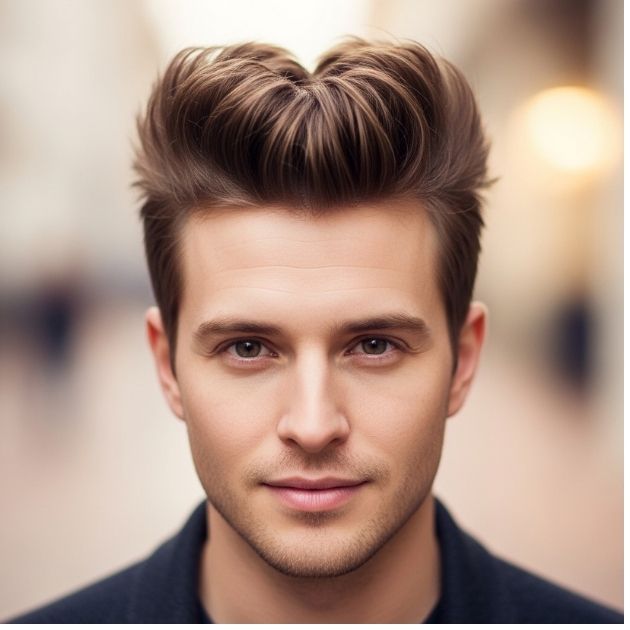 Heart Face Quiff Style