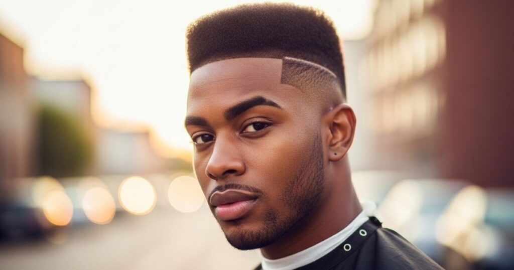 High Taper Fade Black Male