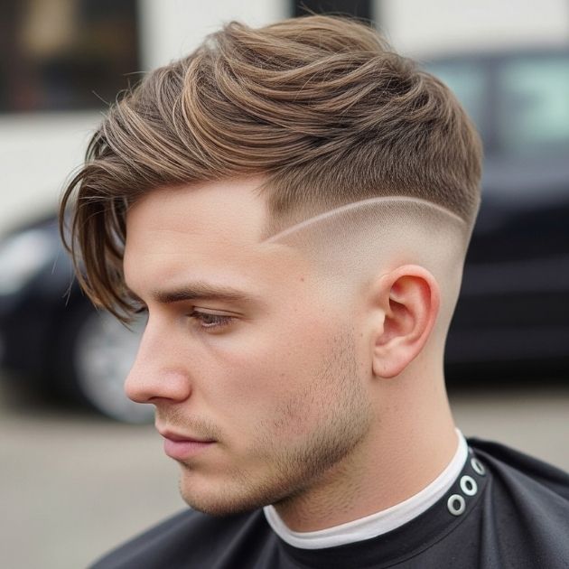 Low Drop Taper with Messy Hair