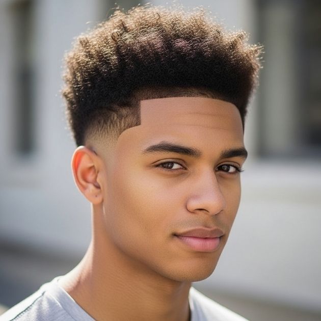 Low Taper Fade + Afro