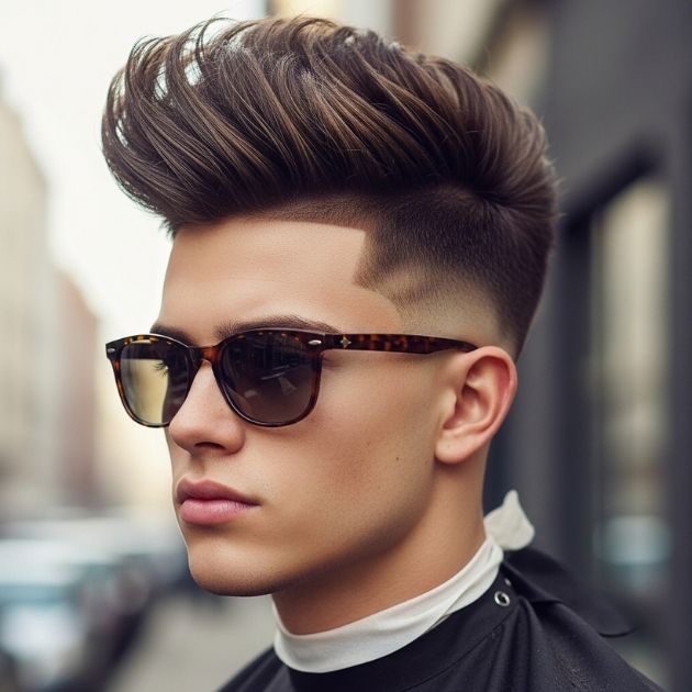 Low Taper Fade + Blowout
