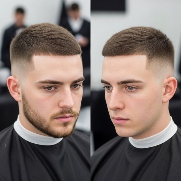 Low Taper Fade + Buzz Cut