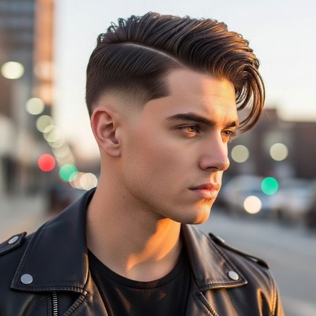 Low Taper Fade + Comb Over