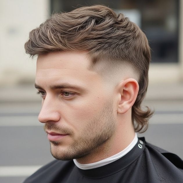 Low Taper Fade + Mullet