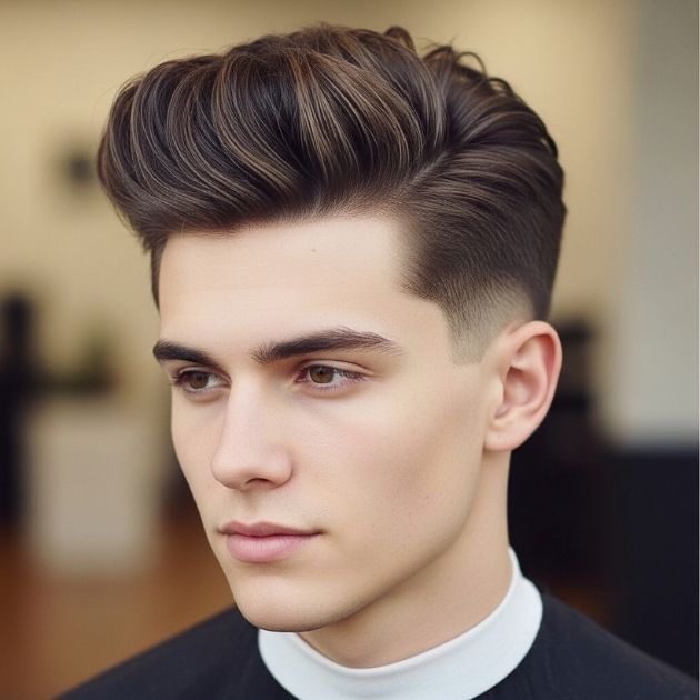 Oval Face Quiff Style
