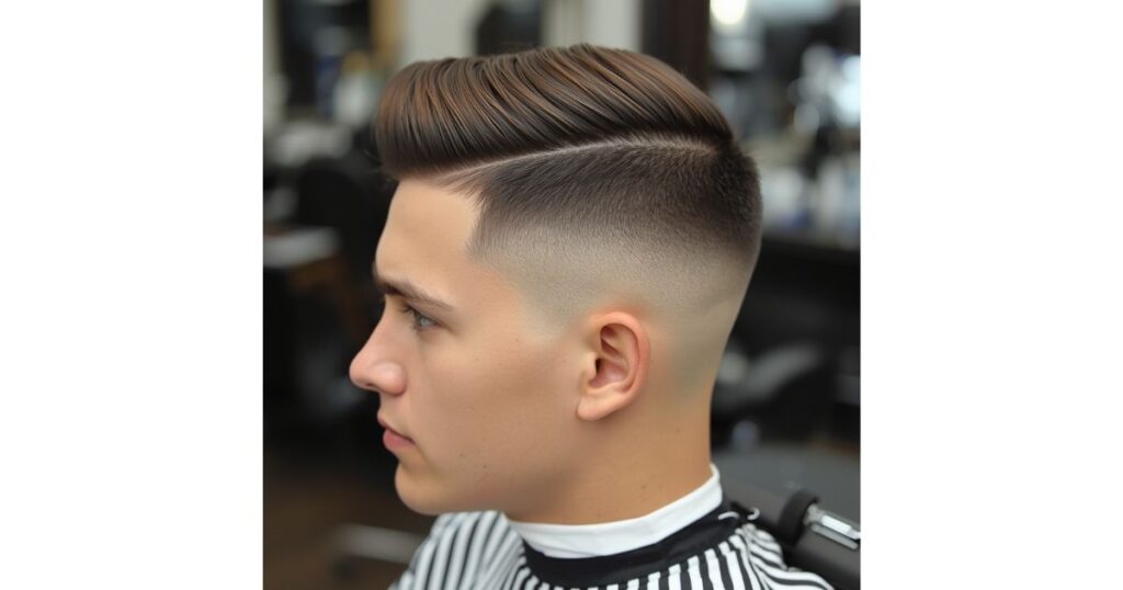 Quiff with Low Taper