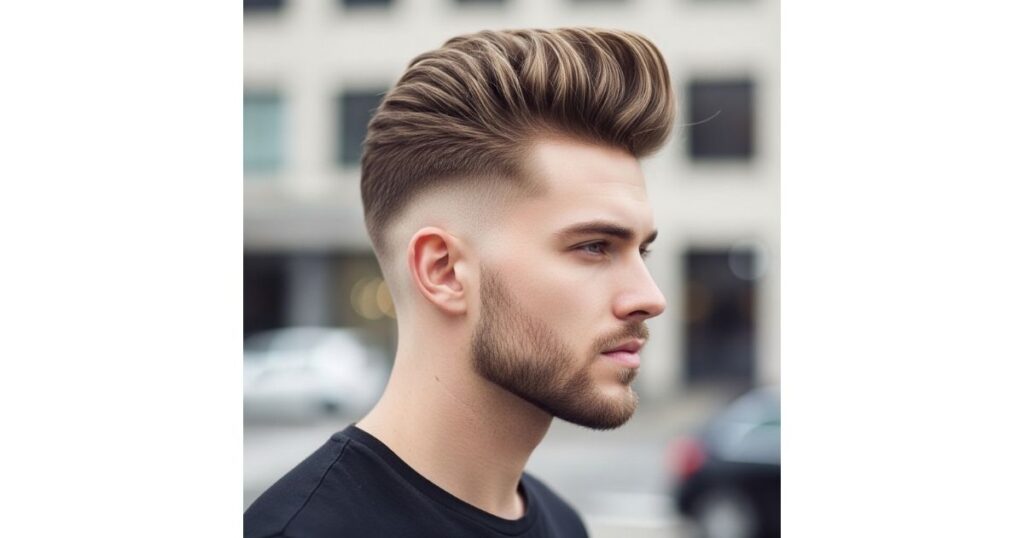 Quiff with Taper Fade
