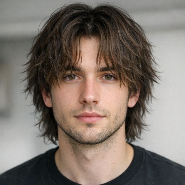Shaggy Middle Part