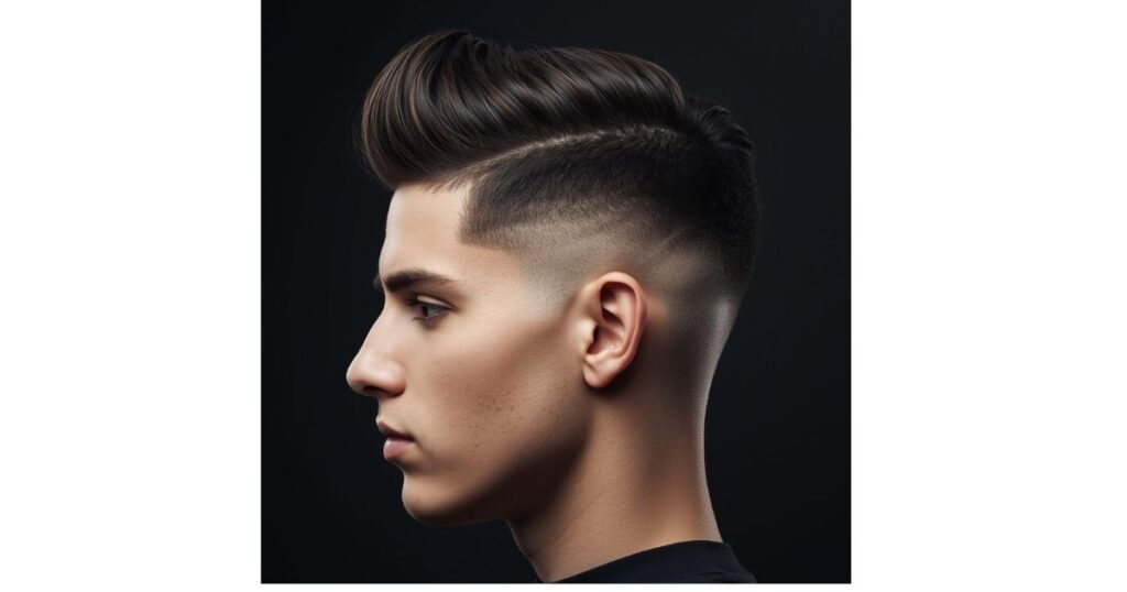 Sharp Contrast: Bold Burst Fade