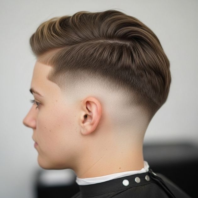 Short Hair with Low Taper Fade