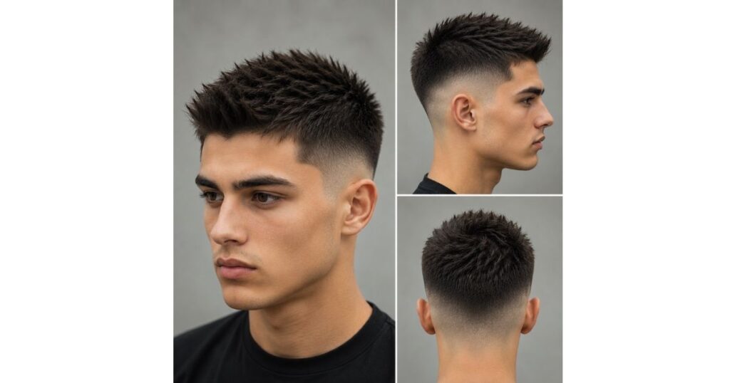 Short Spiky Hair Fade