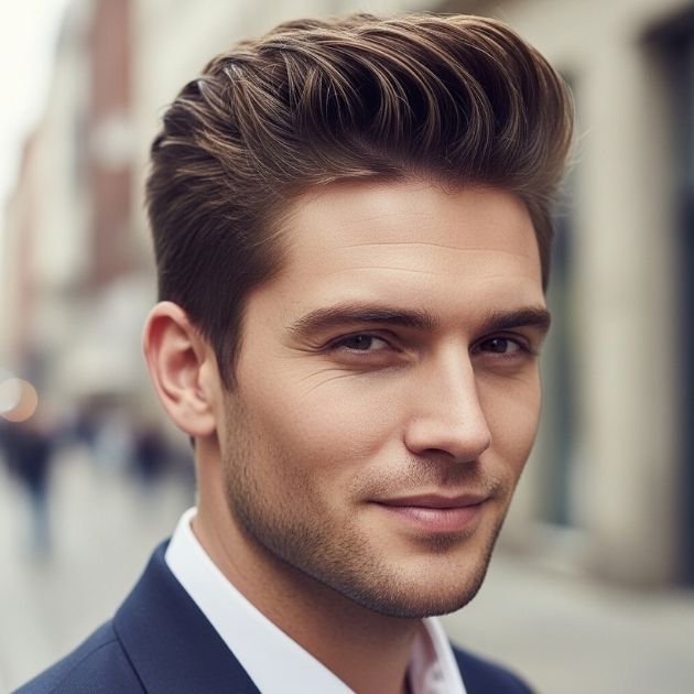 Square Face Quiff Style