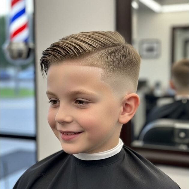 Taper Fade Haircut For Kids