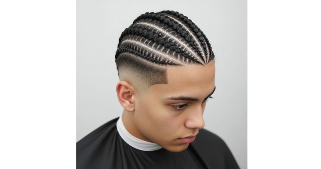 Taper Fade with Braids