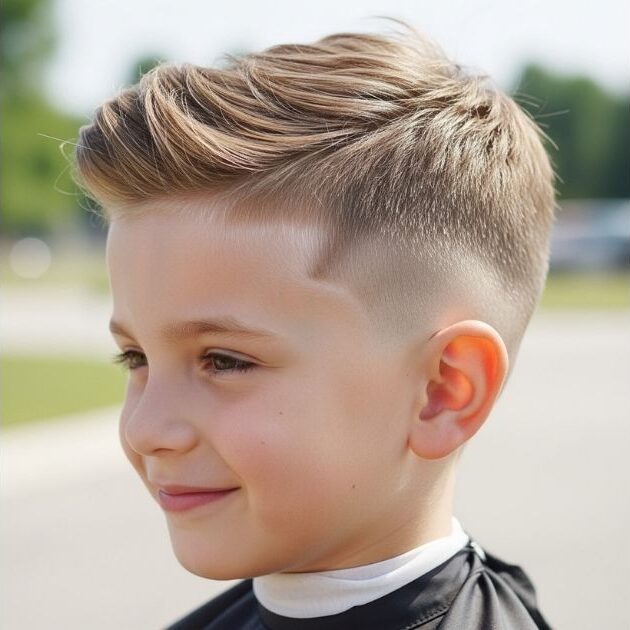 Undercut Fade Haircut For Kids