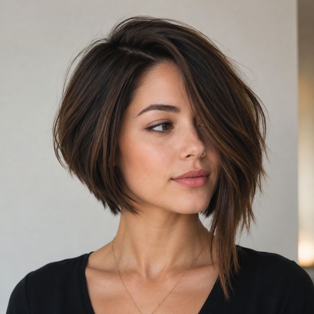 Asymmetrical Bob with Layers