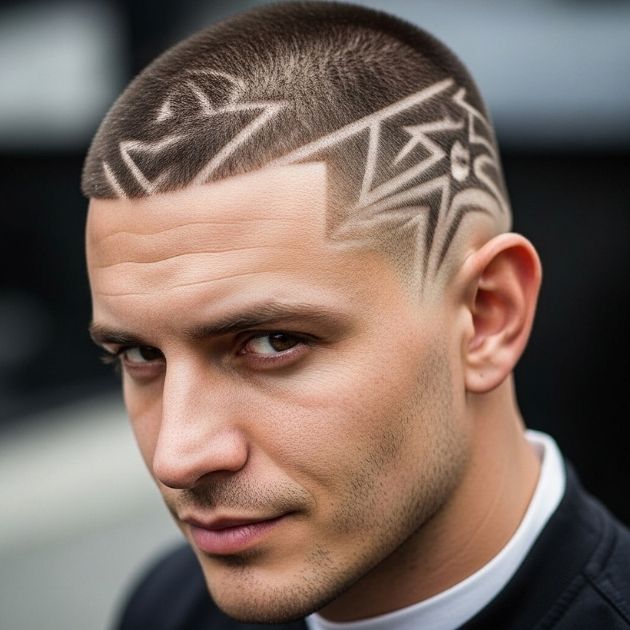 Buzz Cut with Designs