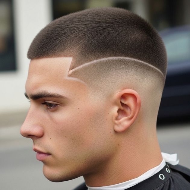 Buzz Cut with Low Fade