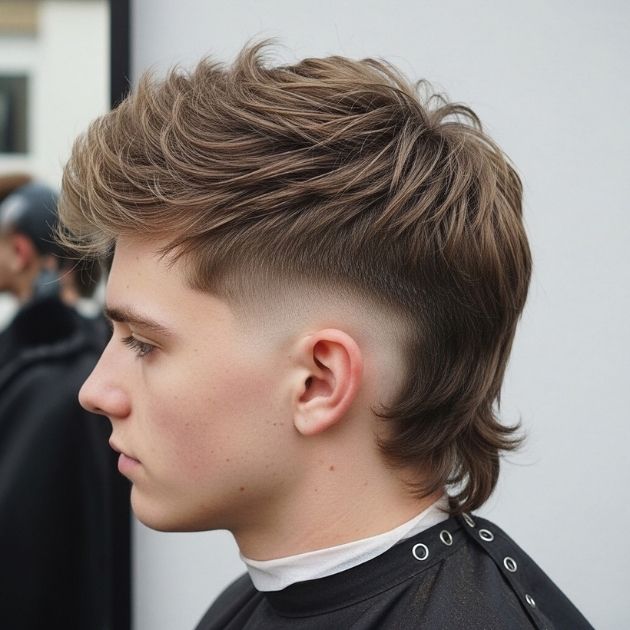 Choppy Mullet Taper Fade