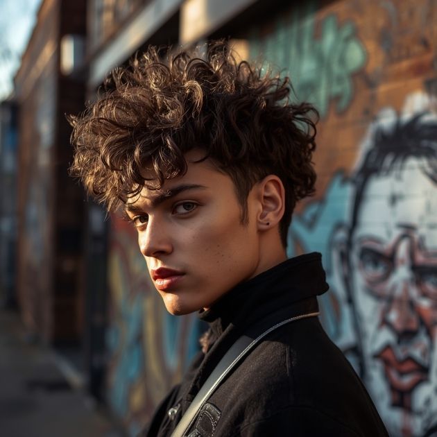 Curly Spiky Hair Cut