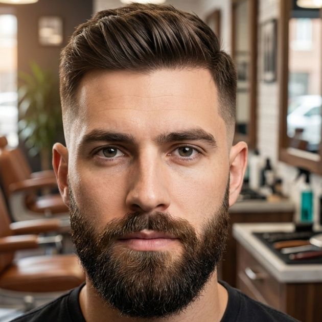 Drop Fade with Beard