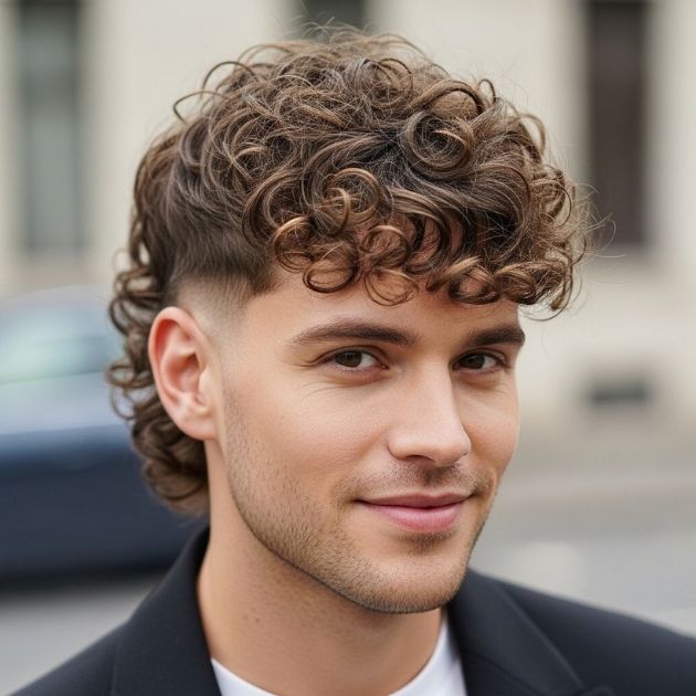 Curly Wolf Cut