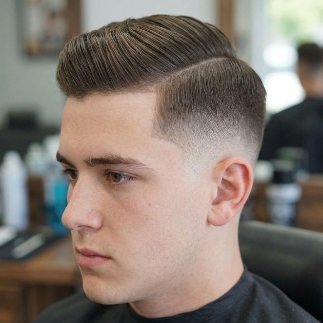 Drop Fade with Comb Over