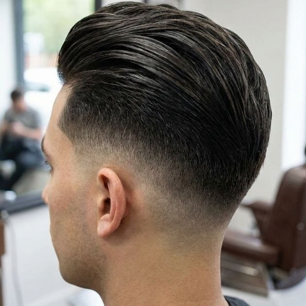 Drop Fade with Slick Back