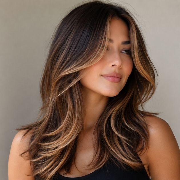 Face-Framing Layers with Highlights