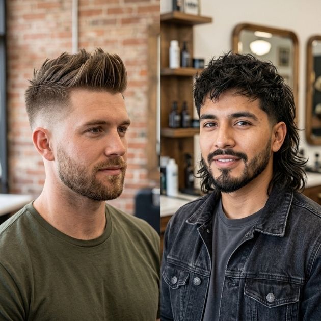 Faux Hawk vs Modern Mullet