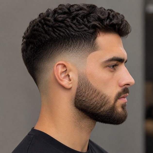 High Taper Fade With Beard