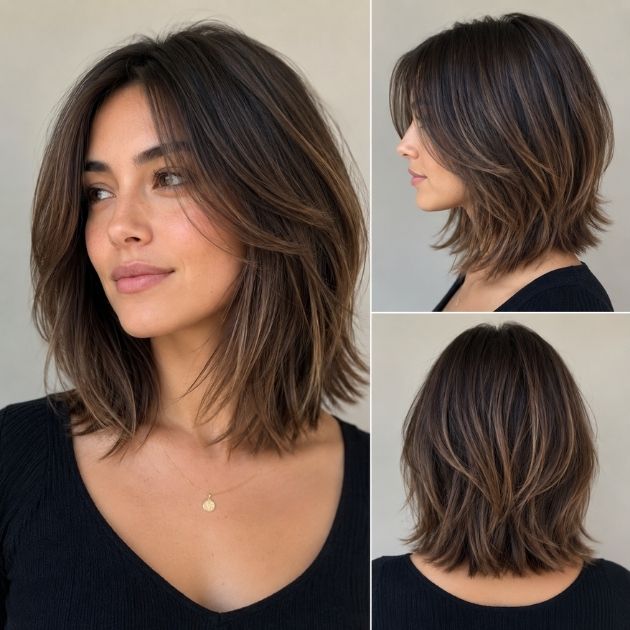 Layered Lob (Long Bob)