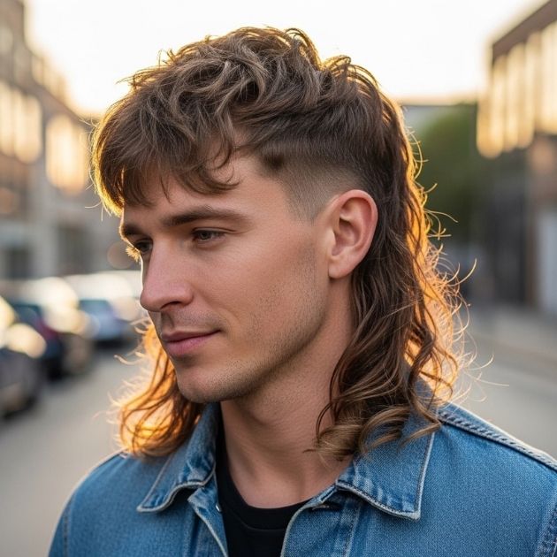 Long Wavy Mullet