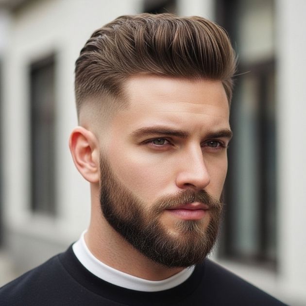 Low Fade with Beard