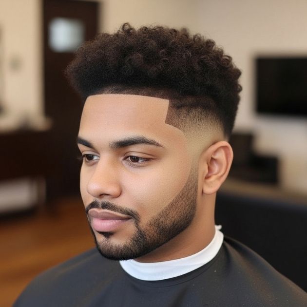 Low Fade with Curly Hair