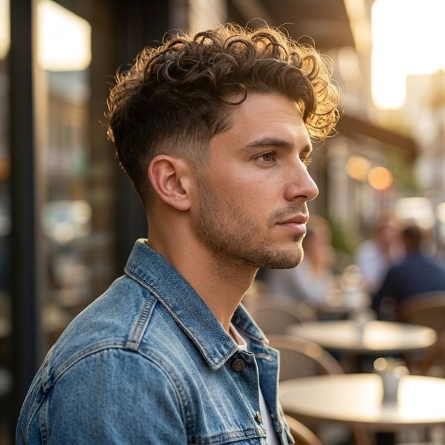 Low Taper Curly Casual Everyday
