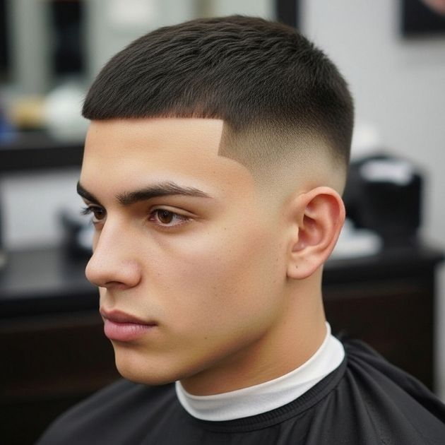 Low Taper Fade Buzz Cut