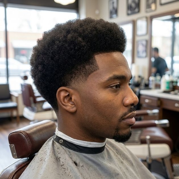 Low Taper Fade Classic Afro
