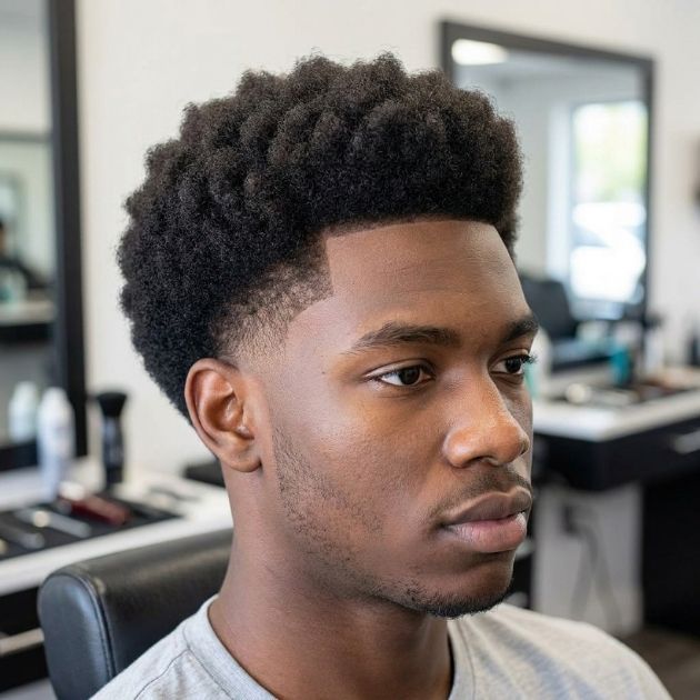 Low Taper Fade Modern Afro