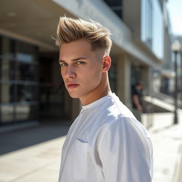 Low Taper Fade Spiky Hair