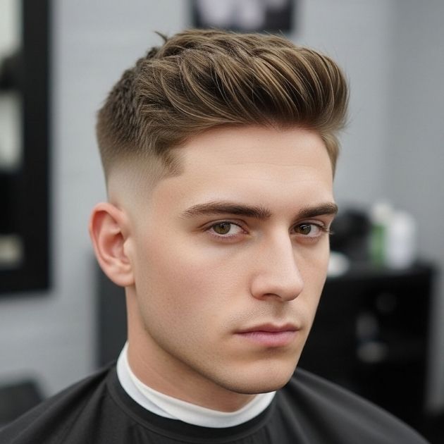 Low Taper Fade with Textured Crop