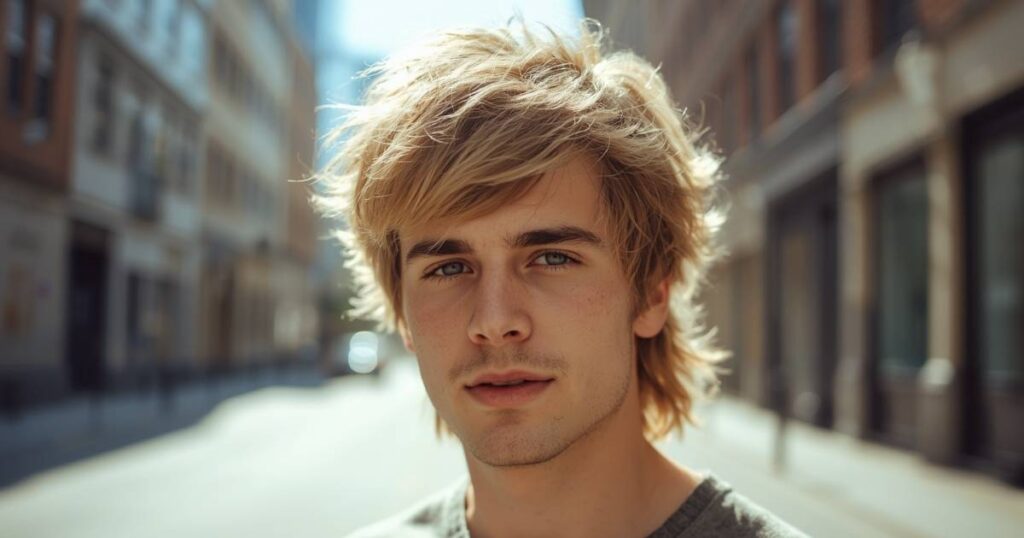 Men's Shaggy Mullet