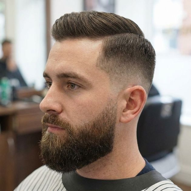 Mid Taper Fade with Beard