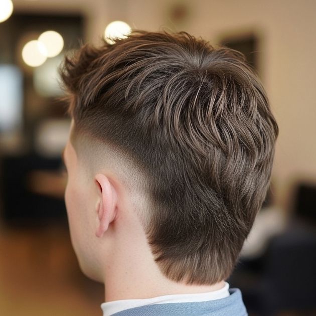 Sexy, Modern Mullet From The Back
